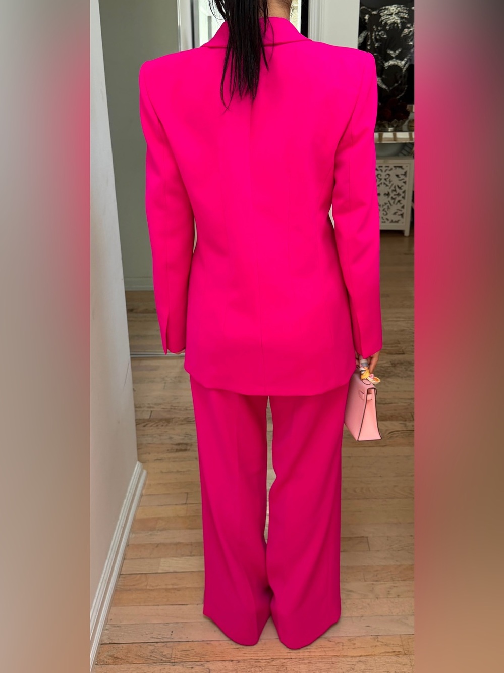 Zara Hot Pink Tailored Blazer & Pants Suit Set – Size S - Picture 3 of 5